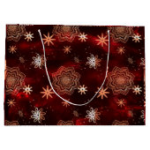 ラージブライトレッドホリデイ抱き枕 ラージペーパーバッグ (裏面)