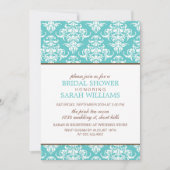 ラージブルーダマスクブライダルシャワー 招待状 (正面)