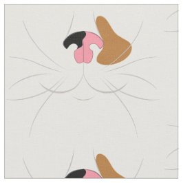 ラージプリントカリコキャットノベルティ布 ファブリック