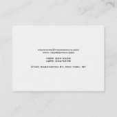 ラージプレーンユニーク特殊白黒 名刺 (裏面)