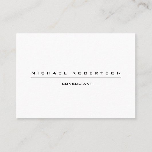 ラージプレーンユニーク特殊白黒 名刺 (正面)