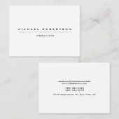 ラージプレーンユニーク特殊白黒 名刺 (正面/裏面)