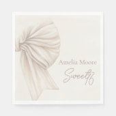 ラージベージュボウホスウィート16 スタンダードランチョンナプキン (正面)