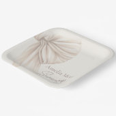 ラージベージュボウホスウィート16 ペーパープレート (傾斜あり)