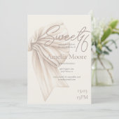 ラージベージュボウホスウィート16 招待状 (スタンド正面)