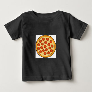 ラージペパローニピザホールピザスケッチアートヤム ベビーTシャツ