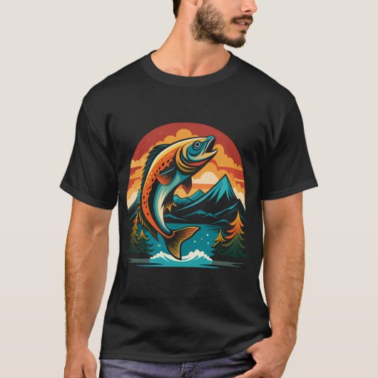 ラージマウスバス Tシャツ (正面)