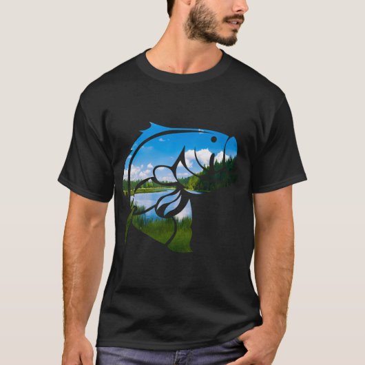 ラージマウスバス Tシャツ (正面)