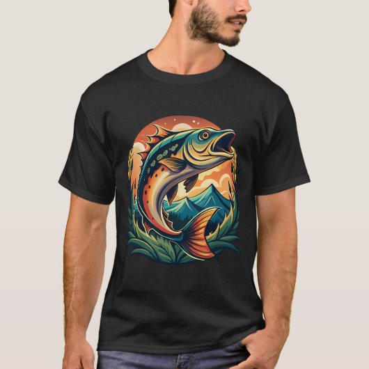 ラージマウスバス Tシャツ (正面)