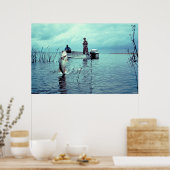 ラージマウスベース用魚釣り ポスター (キッチン)