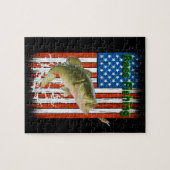ラージマウスベース魚釣りUSA ジグソーパズル (横)