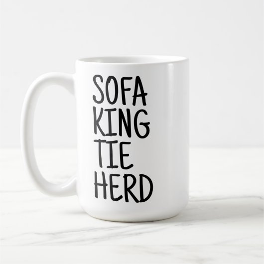 ラージマグ - Sofa King Tie Herd コーヒーマグカップ (左)