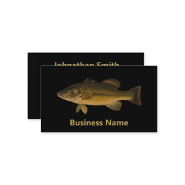 ラージムウスバスフィッシュテンプレート 名刺