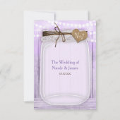 ラージメイスンジャー&ライツラベンダーパープルRSVP 出欠カード (裏面)