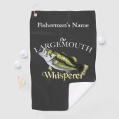 ラージメパーソナライズされたウイスパーラー魚釣りタオル ゴルフタオル (インサイチュ)