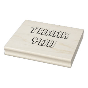 ラージモダンューサンキュー ラバースタンプ