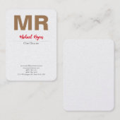 ラージモノグラムモダンプロフェッショナルプレミアムパール 名刺 (正面/裏面)