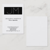 ラージモノグラム白黒プロフェッショナル 名刺 (正面/裏面)