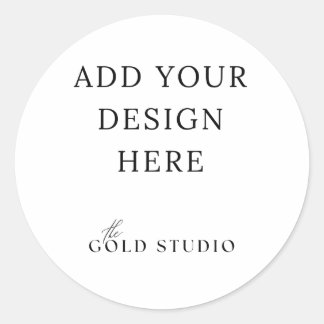 ラージラウンドステッカー空白のテンプレート ラウンドシール