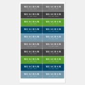 ラージラストネーム数々のボーイズ色の防水 ラベル (シート)