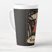 ラージラテマググ《星座》乙女座シナ〔占星術の〕十二宮図アート カフェラテマグ (左アングル)