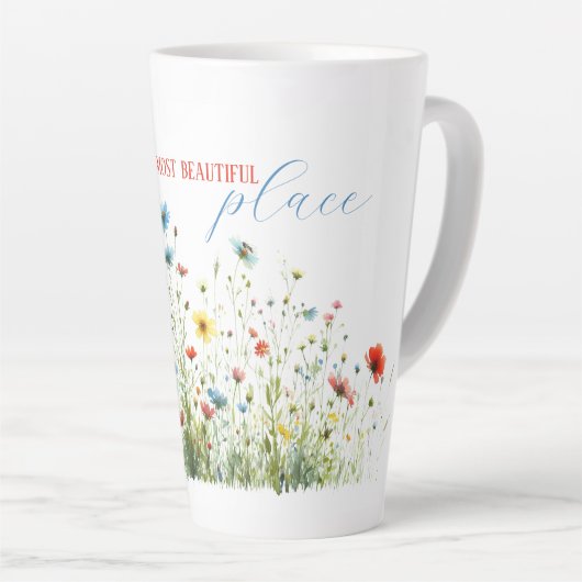 ラージラテマグマイベストビューティフルプレイス カフェラテマグ (右アングル)