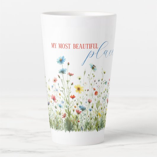 ラージラテマグマイベストビューティフルプレイス カフェラテマグ (正面)