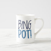ラージラテマグ - Bing Pot! ボーンチャイナマグカップ (右)