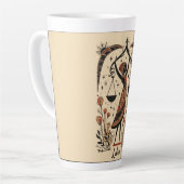 ラージラテムグリブラシナル〔占星術の〕十二宮図アート カフェラテマグ (左アングル)