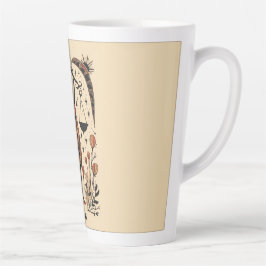 ラージラテムグリブラシナル〔占星術の〕十二宮図アート カフェラテマグ