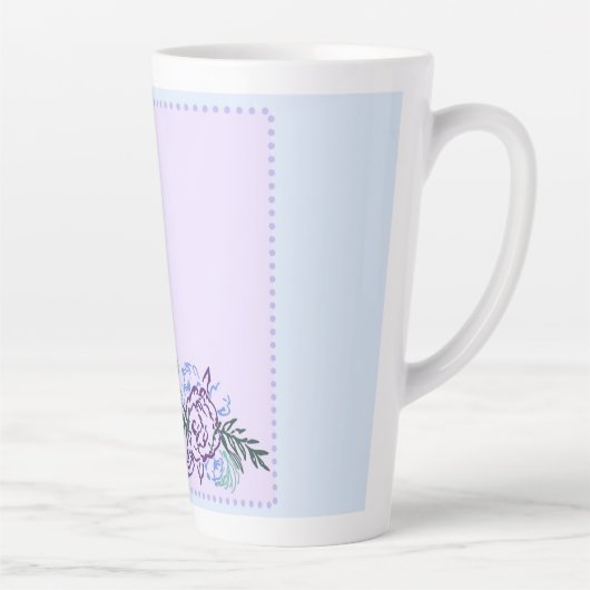 ラージラベンダーバララテマグ カフェラテマグ (右)