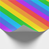 ラージレインボーストライプラッピング紙 ラッピングペーパー (角)