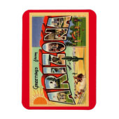 ラージレターグリーティングアリゾナヴィンテージスタイル マグネット (縦)