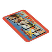 ラージレターグリーティングエルパソテキサス州ヴィンテージスタイル マグネット (右側)