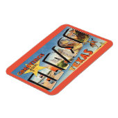 ラージレターグリーティングエルパソテキサス州ヴィンテージスタイル マグネット (左側)