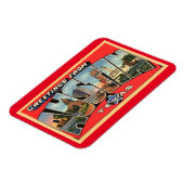 ラージレターグリーティングオースティンテキサス州ヴィンテージスタイル マグネット (左側)