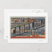 ラージレターシーン – カロライナビーチ, NC ポストカード (正面/裏面)