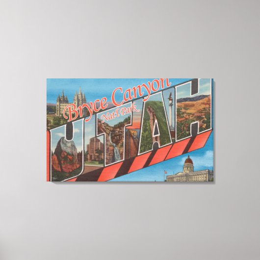 ラージレターシーン キャンバスプリント (正面)