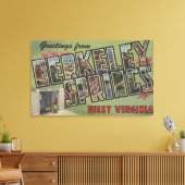 ラージレターシーン – バークレー春, WV キャンバスプリント (インサイチュ (リビング))