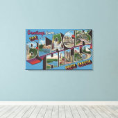 ラージレターシーン – ブラックヒルズ, SD キャンバスプリント (インサイチュ (ウッドフロア))