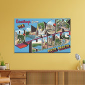 ラージレターシーン – ブラックヒルズ, SD キャンバスプリント (インサイチュ (リビング))