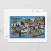 ラージレターシーン – ブラックヒルズ, SD ポストカード (正面/裏面)