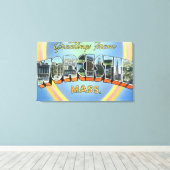 ラージレターシーン – 挨拶 キャンバスプリント (インサイチュ (ウッドフロア))