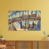 ラージレターシーン – Morehead City, NC キャンバスプリント (インサイチュ (リビング))