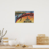 ラージレターシーン – NCファイエットビル ポスター (キッチン)