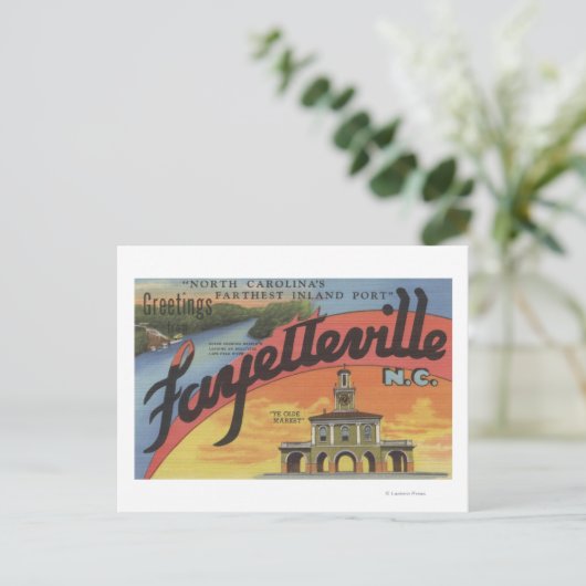 ラージレターシーン – NCファイエットビル ポストカード (スタンド正面)