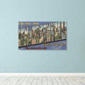 ラージレターシーン – NCヘンダーソンビル キャンバスプリント (インサイチュ (ウッドフロア))