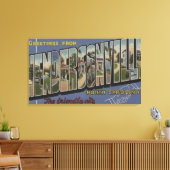 ラージレターシーン – NCヘンダーソンビル キャンバスプリント (インサイチュ (リビング))