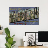 ラージレターシーン – NCヘンダーソンビル ポスター (ホームオフィス)