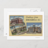 ラージレターシーン – NCヘンダーソンビル ポストカード (正面/裏面)